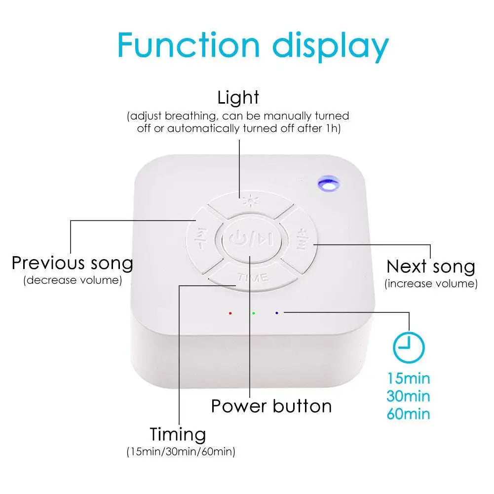 White noise machine for baby, USB rechargeable.